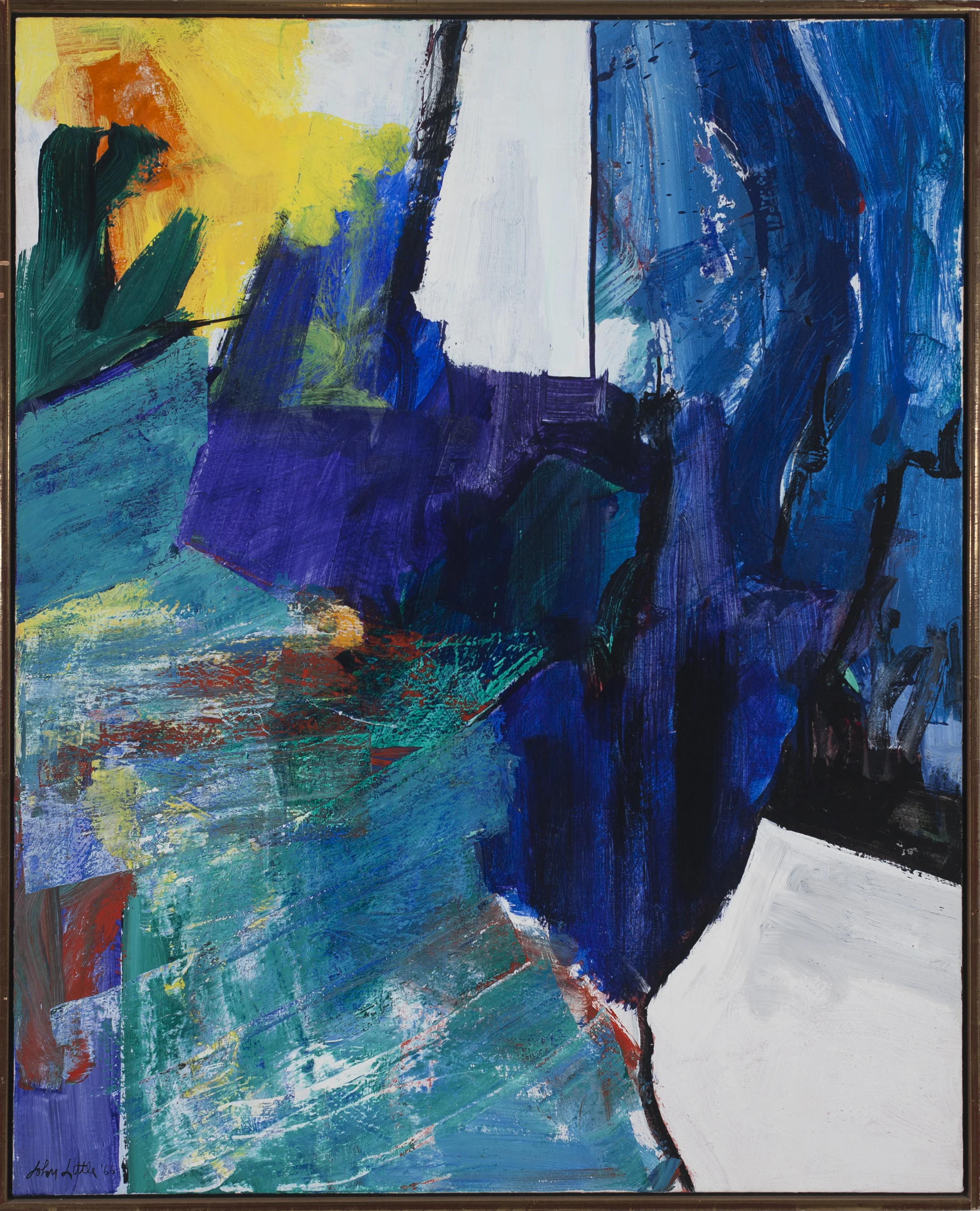 John Little Purple Life 1966 Oil on canvas 46.5 x 37.75
