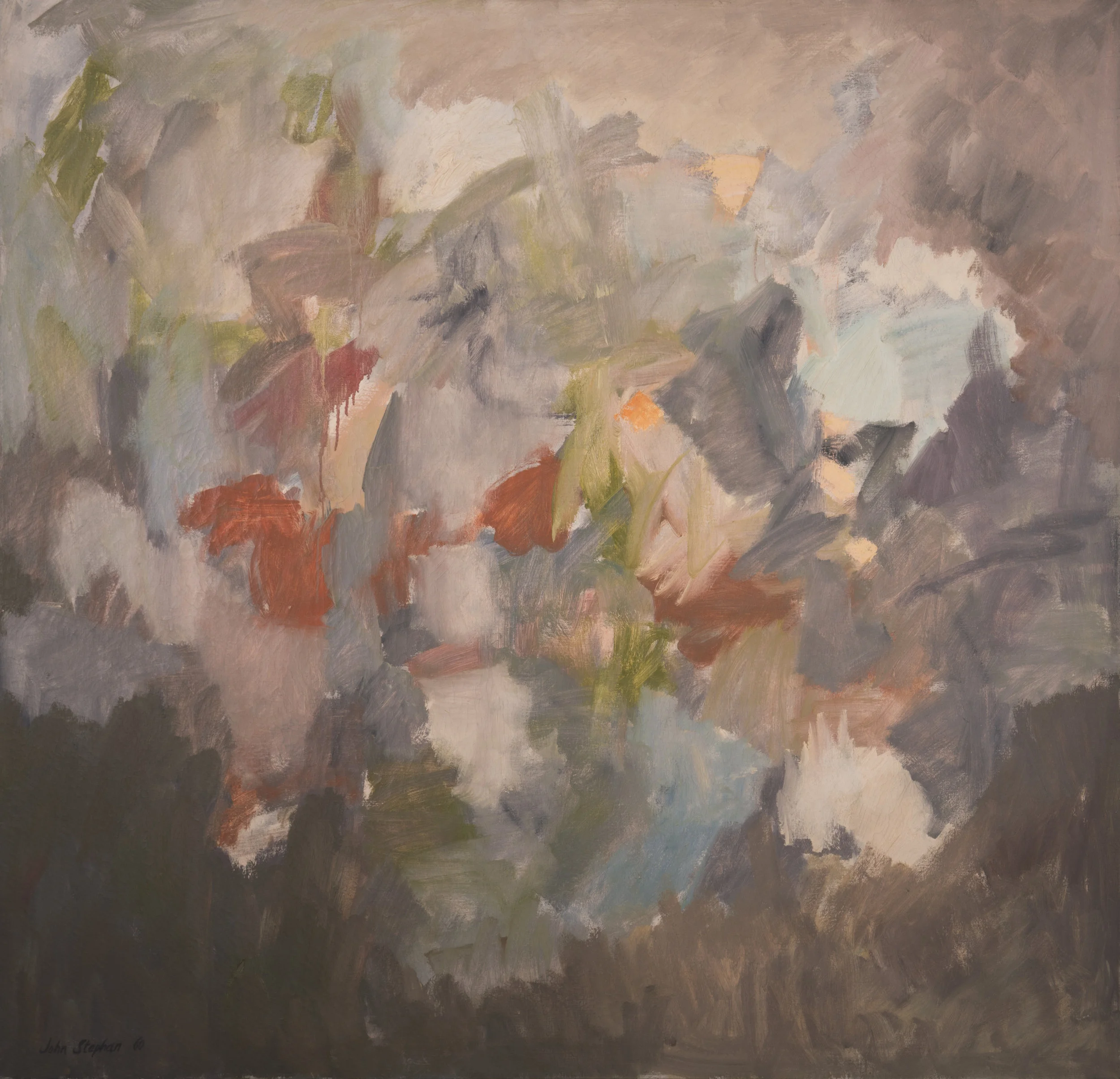John Stephan Untitled 1960 Oil on canvas 54 x 56
