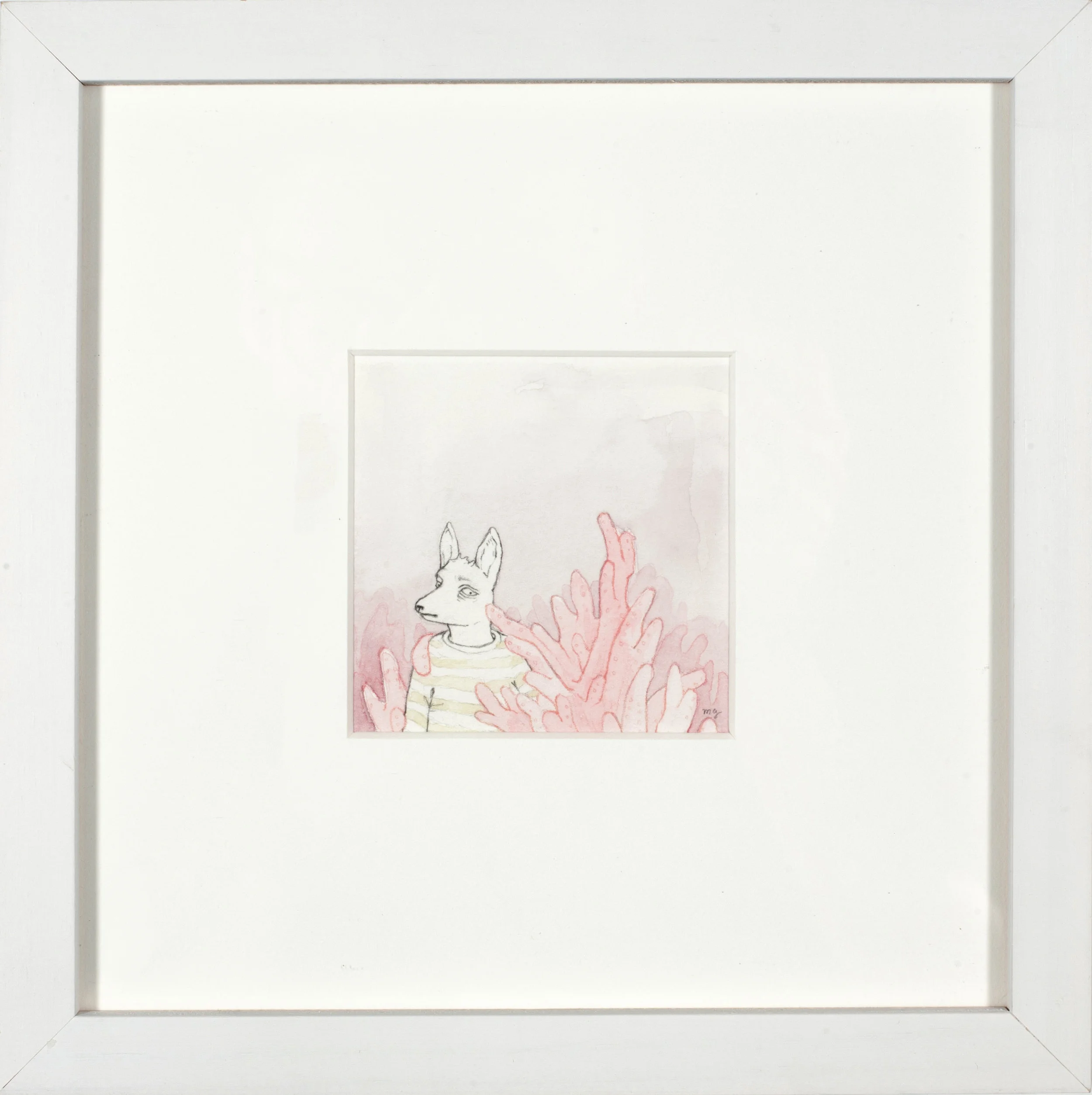 Comforting Graphite and watercolor on paper 8 x 8 $ 160