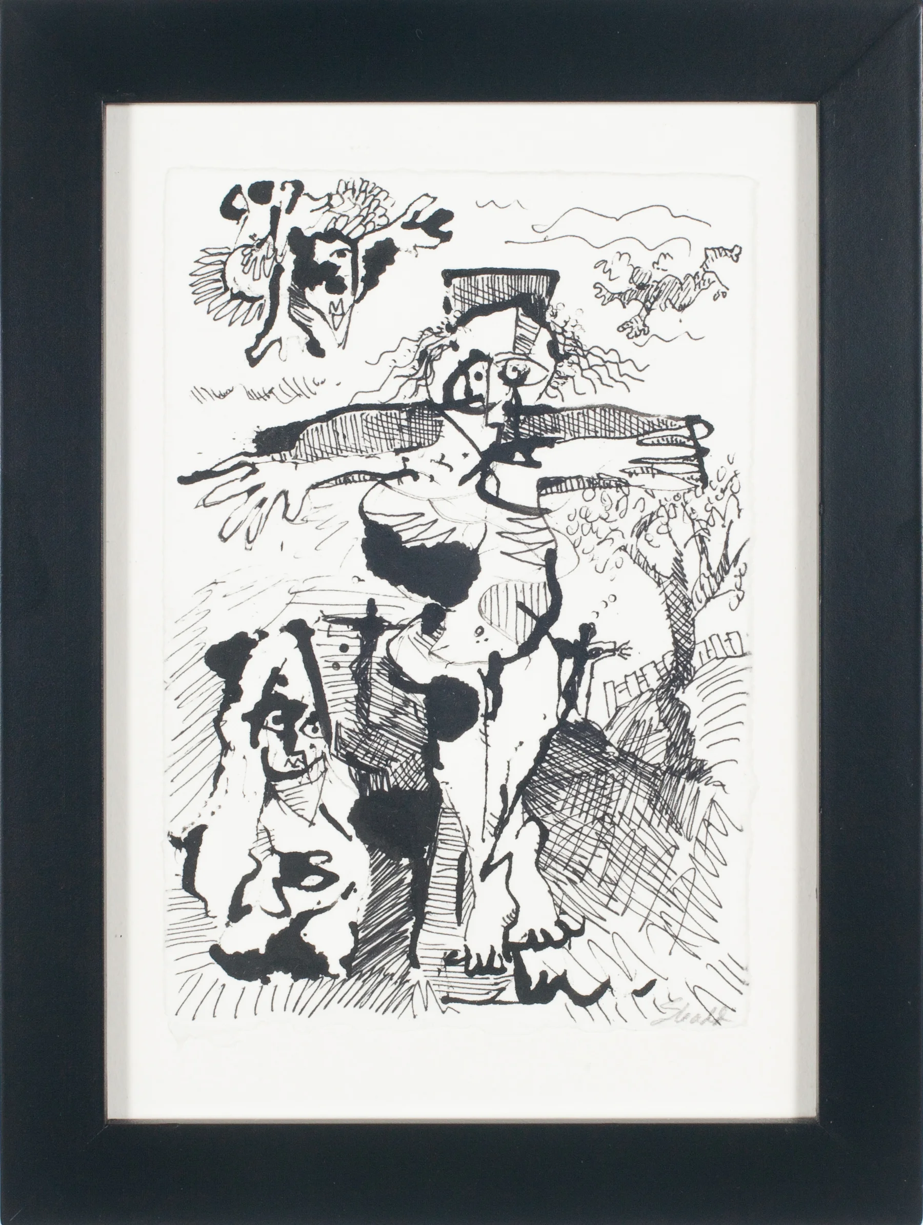 Crucifiction India ink on paper 8 x 6 $ 325