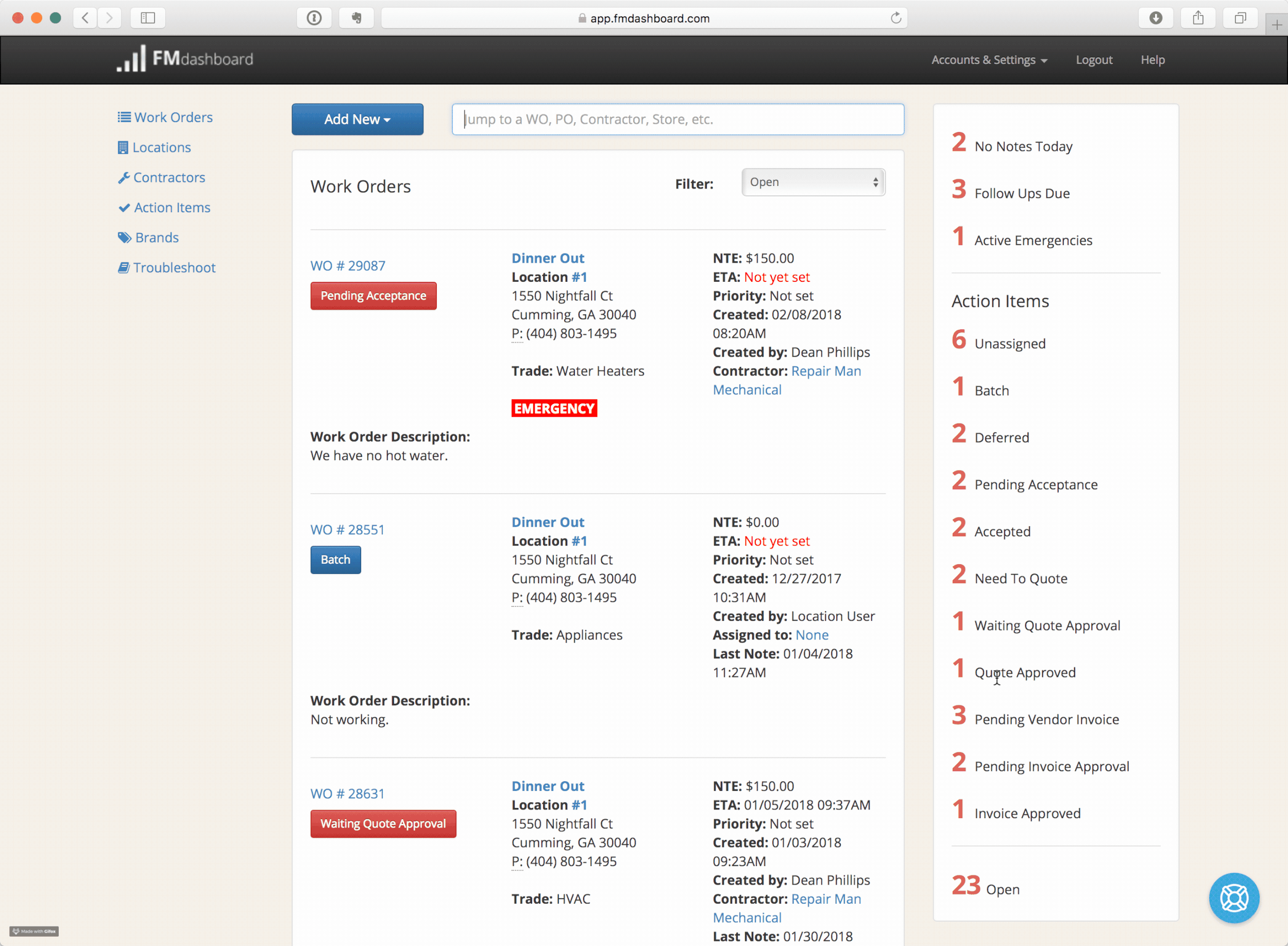 Easily manage quotes.