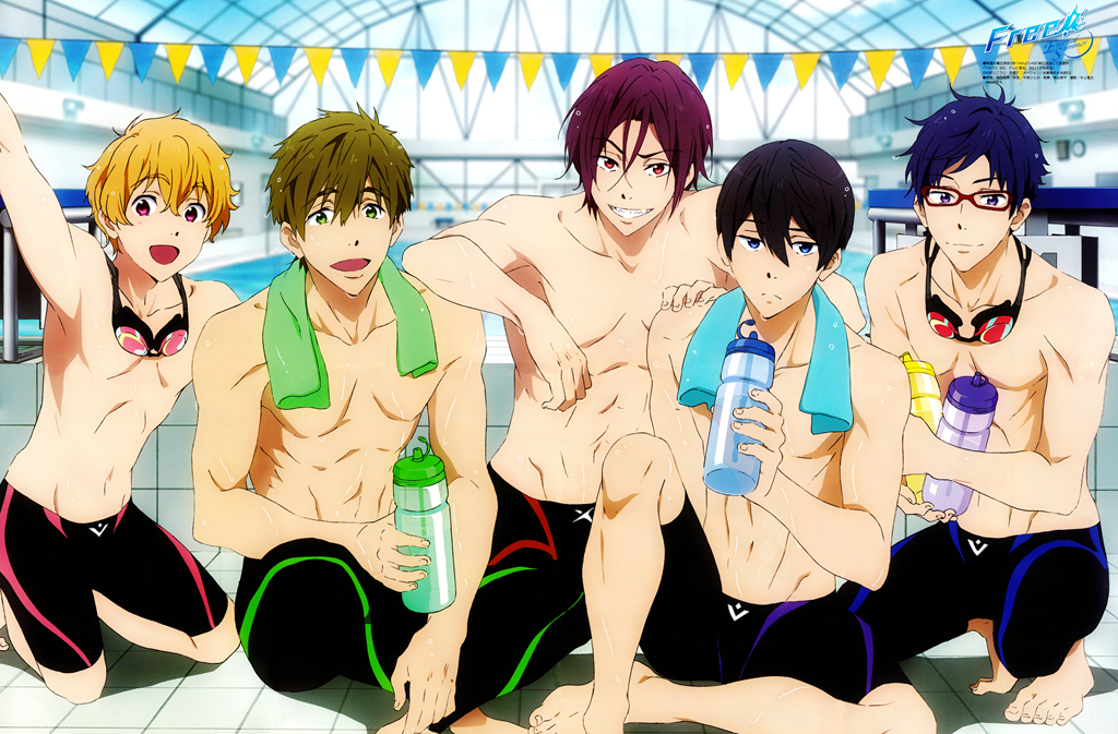 The characters of Free! Iwatobi Swim Club.