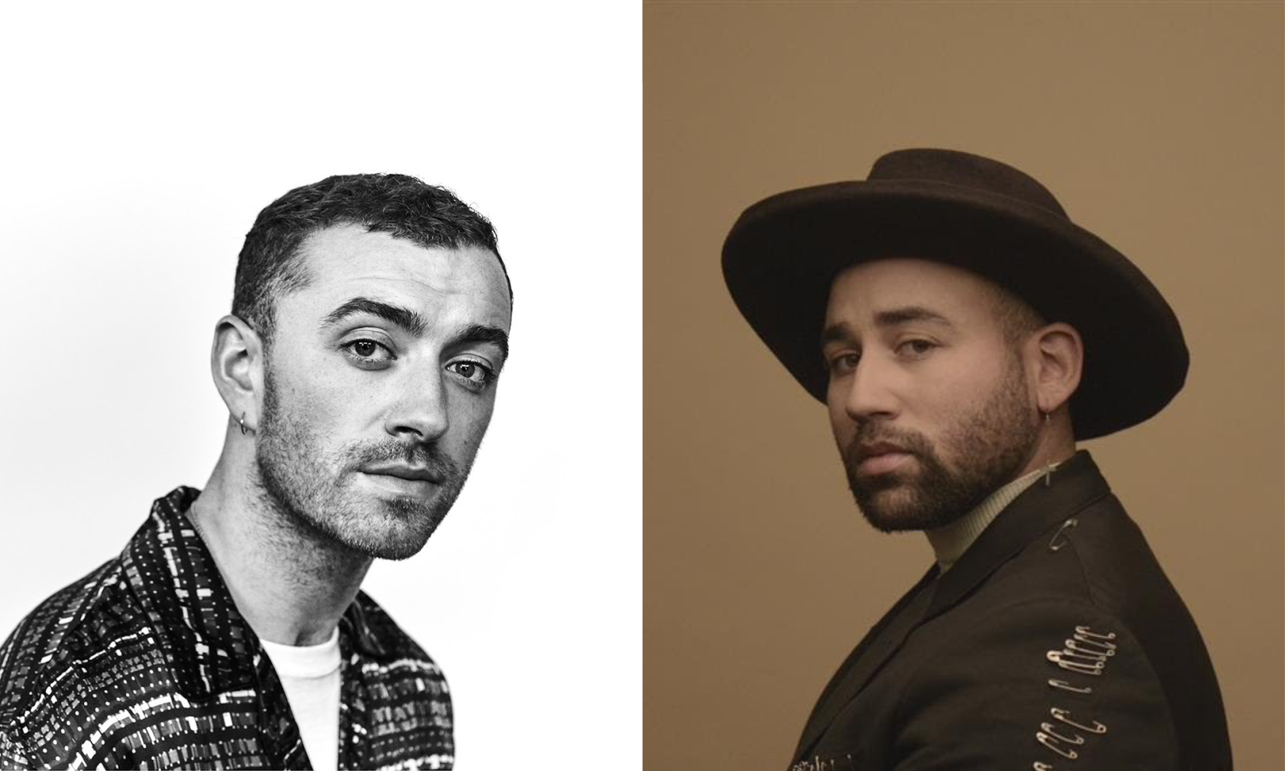 Parson James and Sam Smith represent two other queer artists who utilize religious language in their music. Photos courtesy Capitol Records and RCA Records.