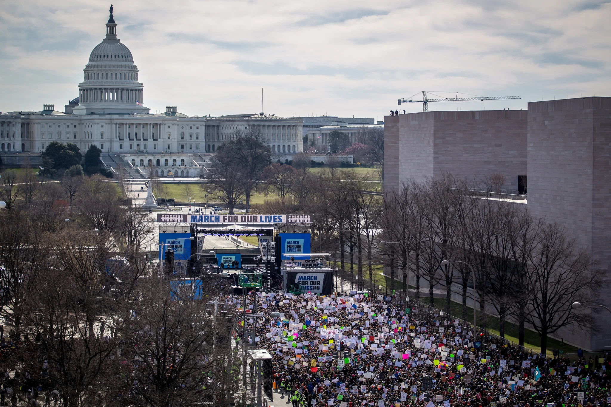 More than 200,000 people gathered in the nation's capital for the March For Our Lives on March 24, 2018. Photo by Phil Roeder . ( CC BY 2.0 )