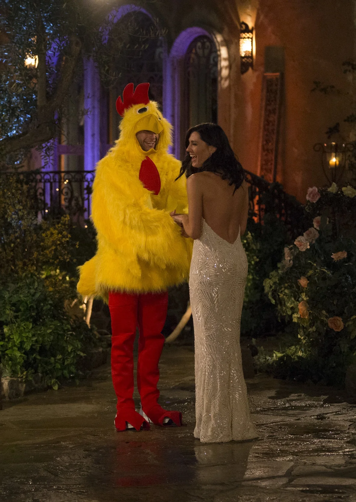Gotta admit, this move took some serious guts. He's no chicken. (ABC/Paul Hebert)