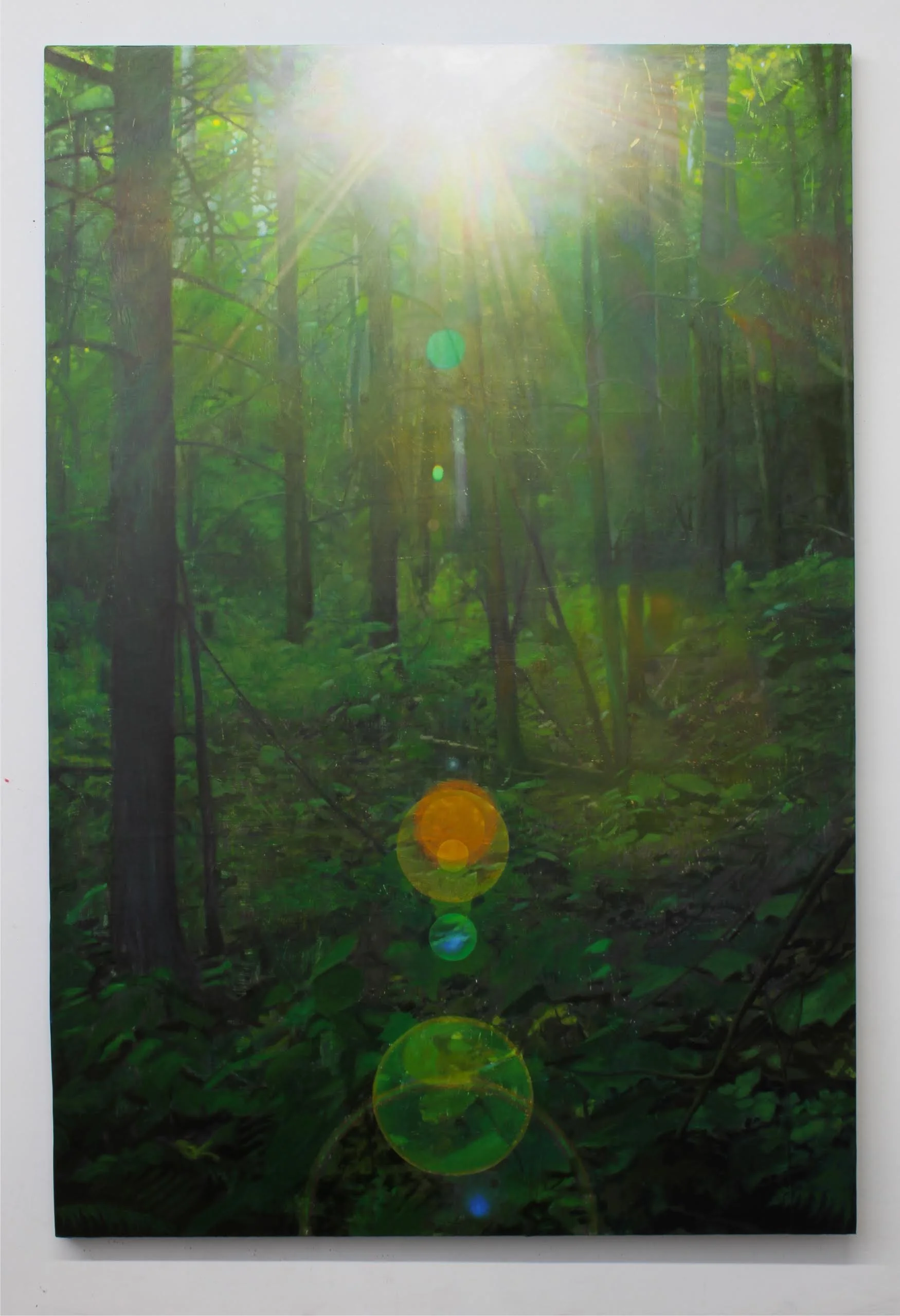 Paul Jacobsen , Singularity’s Shadow , 2015, Oil on linen, 80 x 54 in