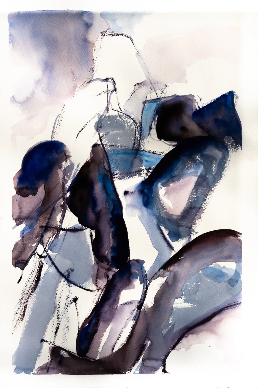  The Rock Man  The Rockman is a plein air watercolour I painted at Joshua Tree.    $300:00 unframed. Arches 140 Ib paper.. 22 × 14” 