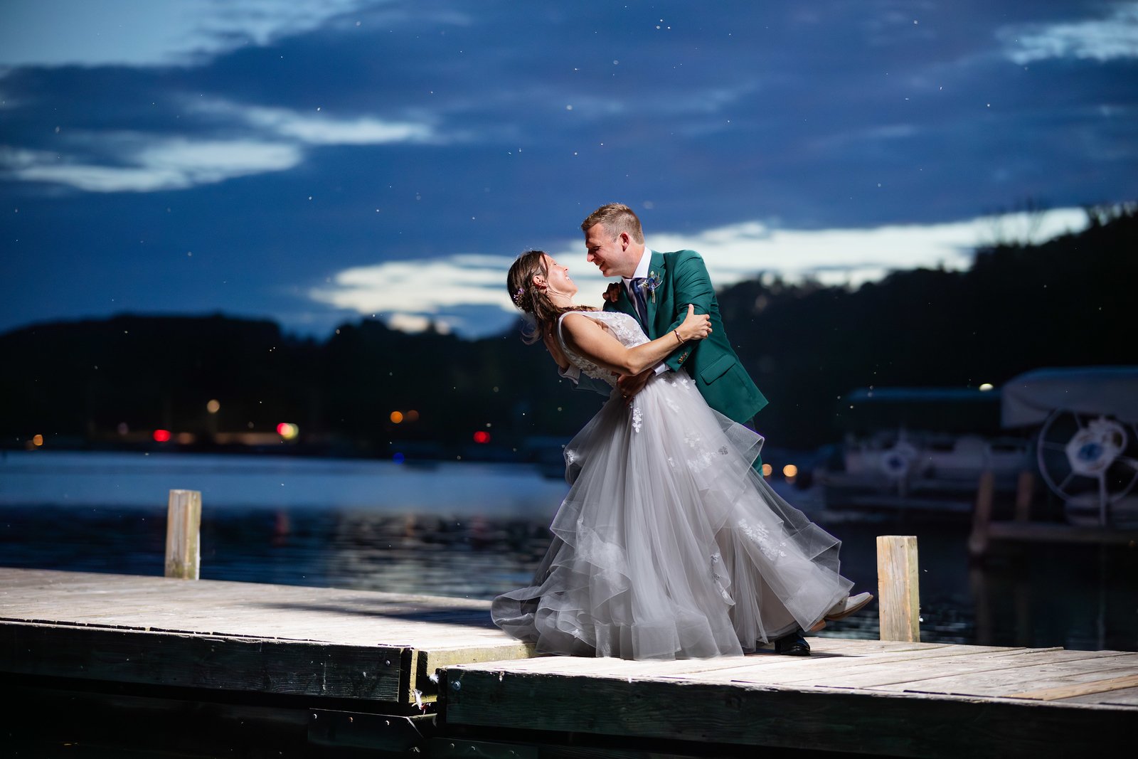 Chelsey Bence & Paul Ericson at Cedar Lake Yacht Club