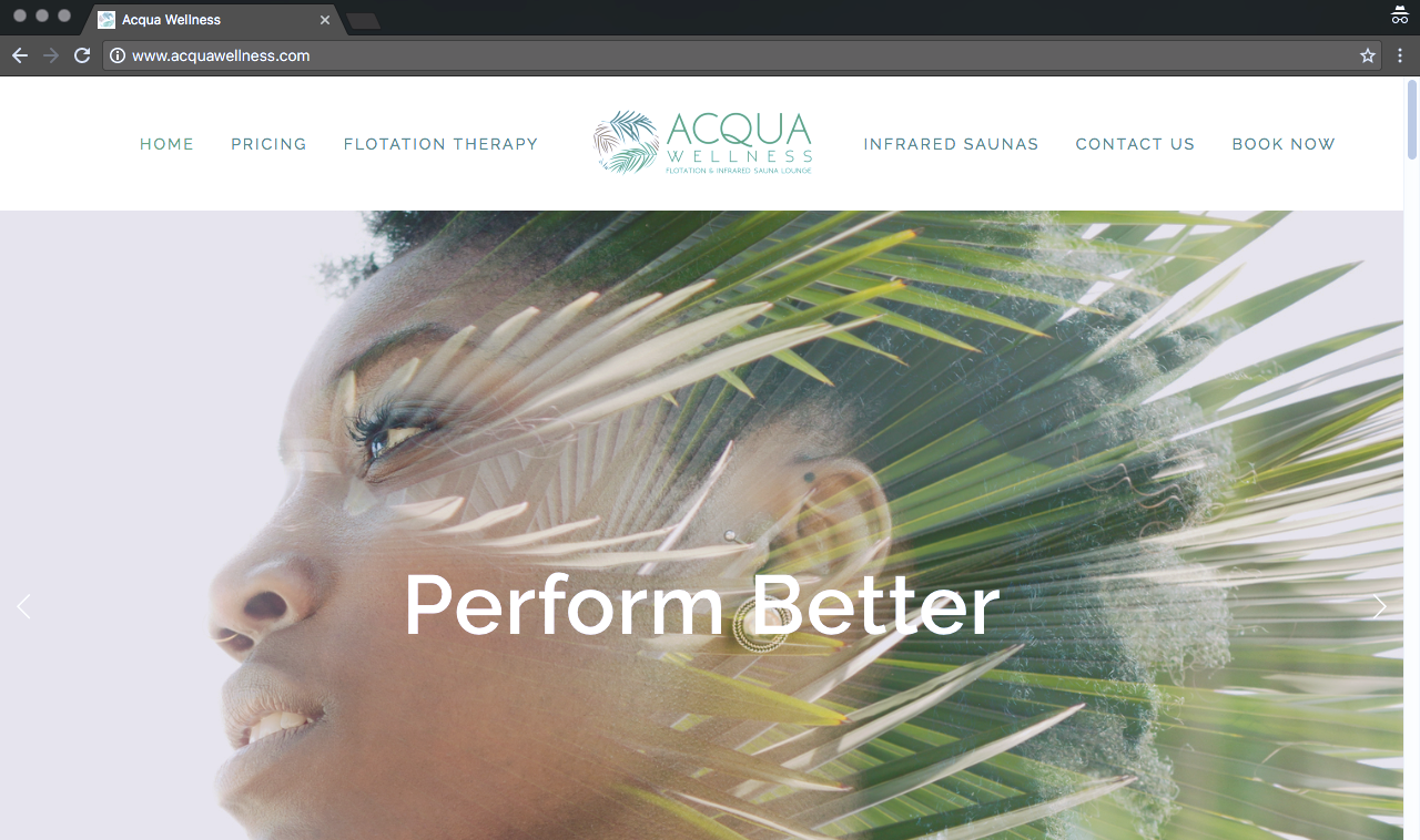 Home Page Navigation and Scrolling Banner