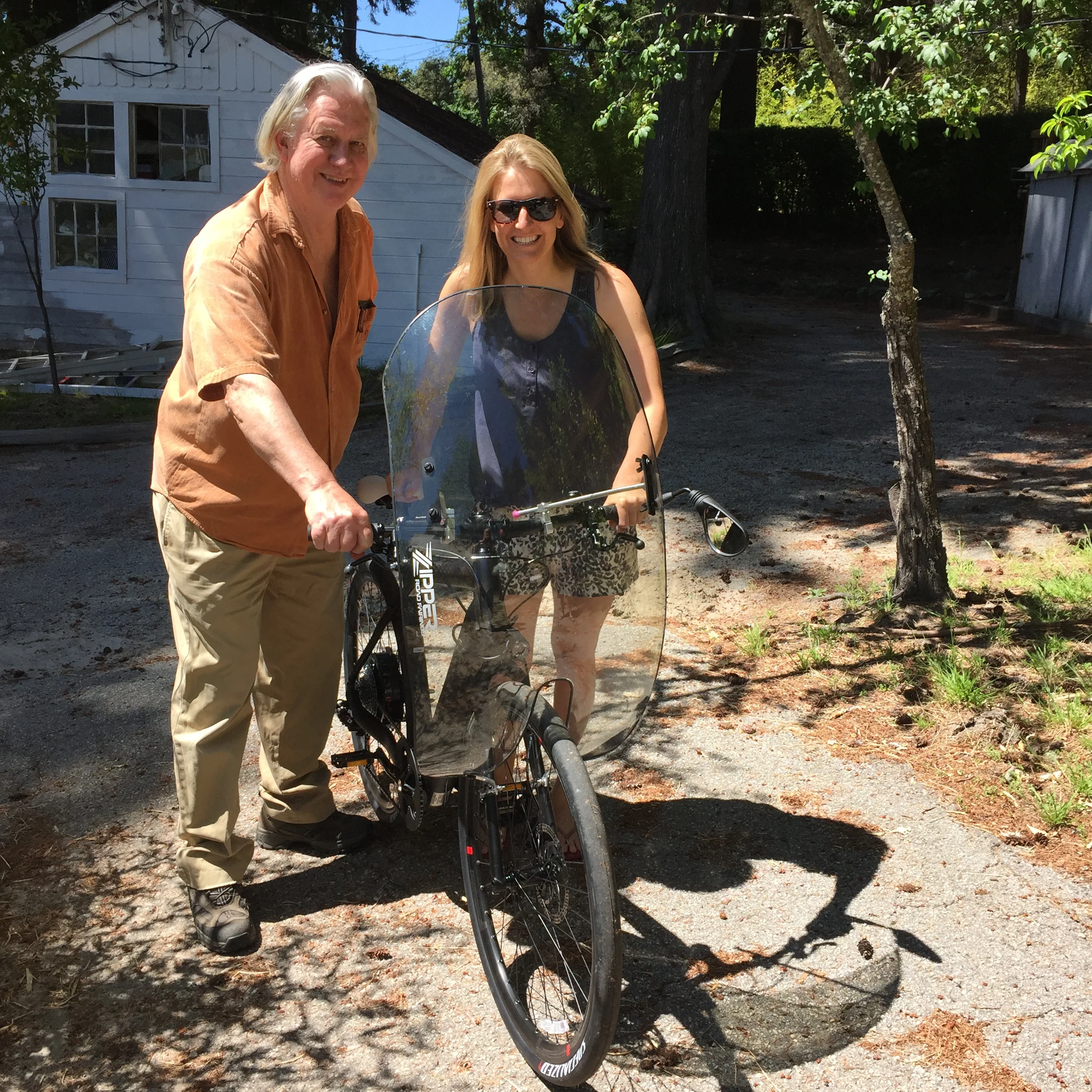 Karl Your are a fairing wizard, designing and hand building the most efficienct windshield structure to increase streamlining and reduce drag. Touring Zzipper in Santa Cruz and spending time with you was one of the most memorable days.