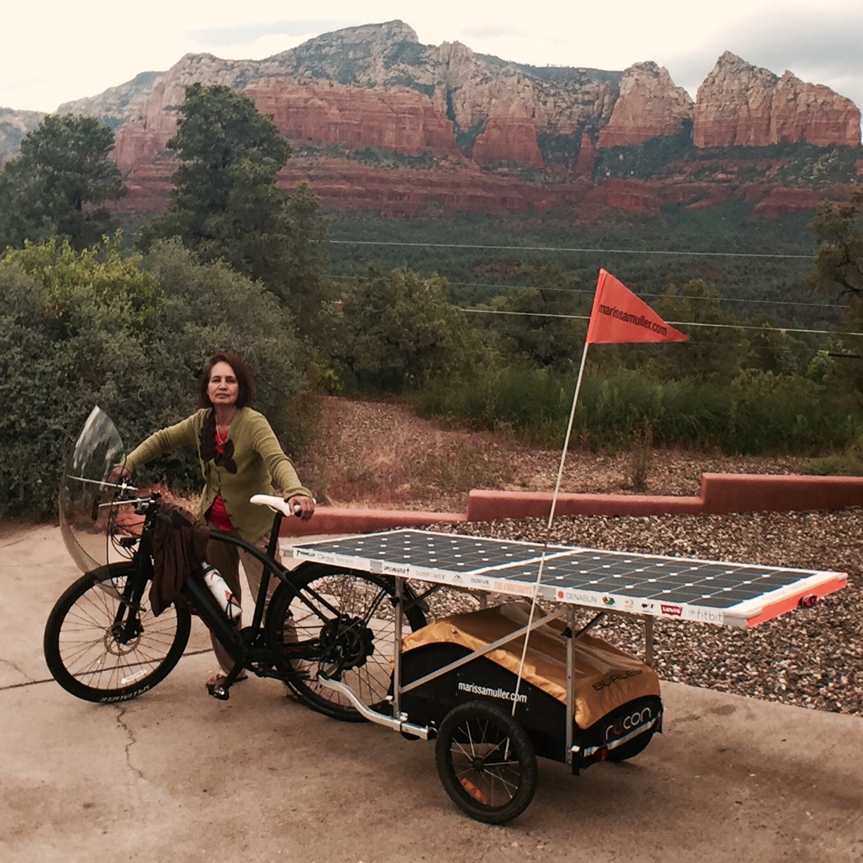 Diya, my Airbnb host in Sedona You were a wonderful host, making me feel right at home and giving me insight into Sedona. Thank you for the great dialogue and for having the most handy, bike savvy son. I appreciate the tune up!