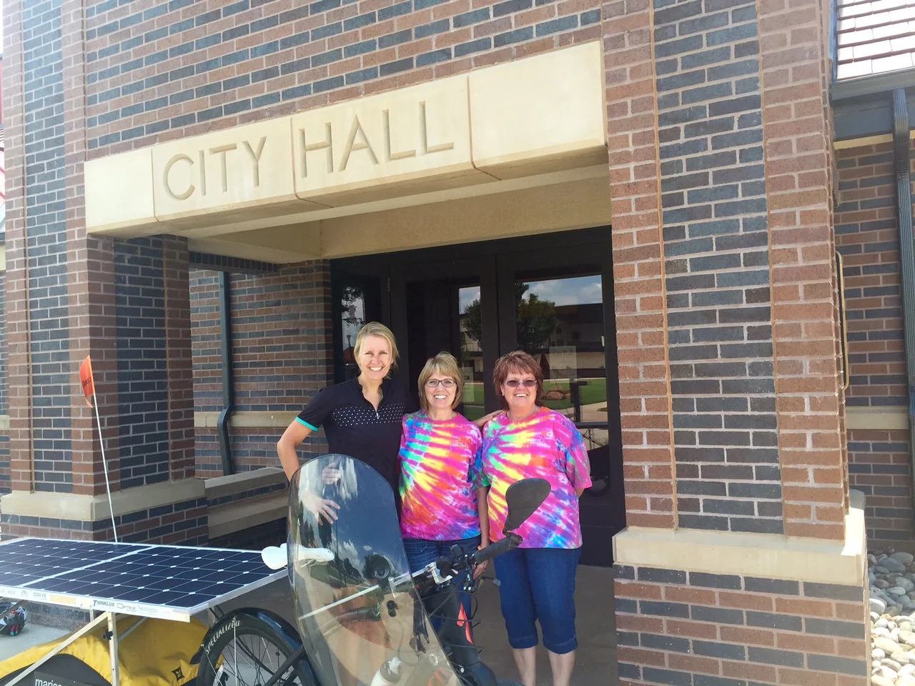 Elk City town hall members sporting their wild shirts on Fun Friday