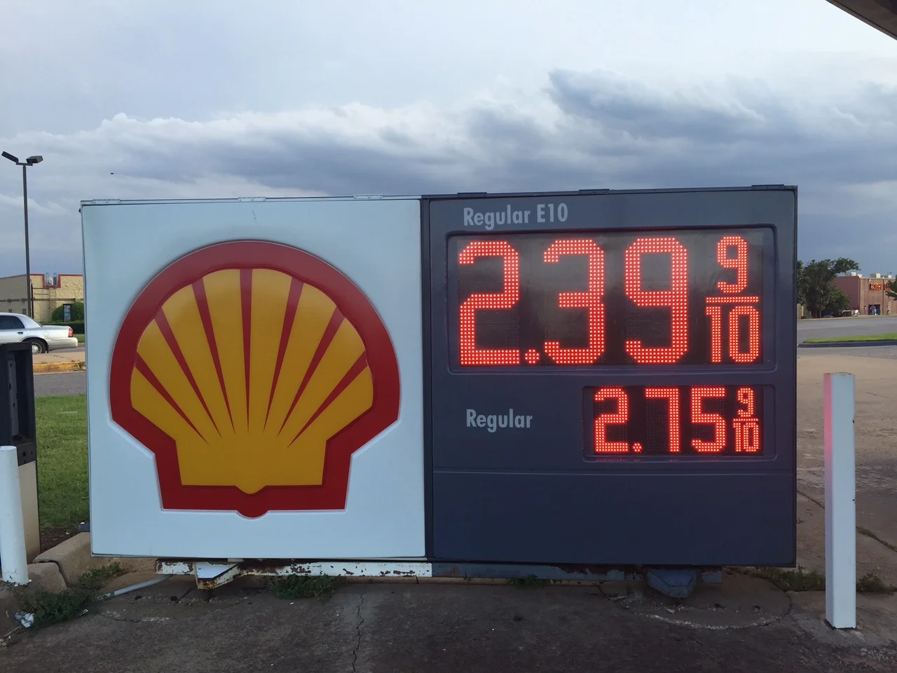 Jaw dropped by the price of gas in OK.