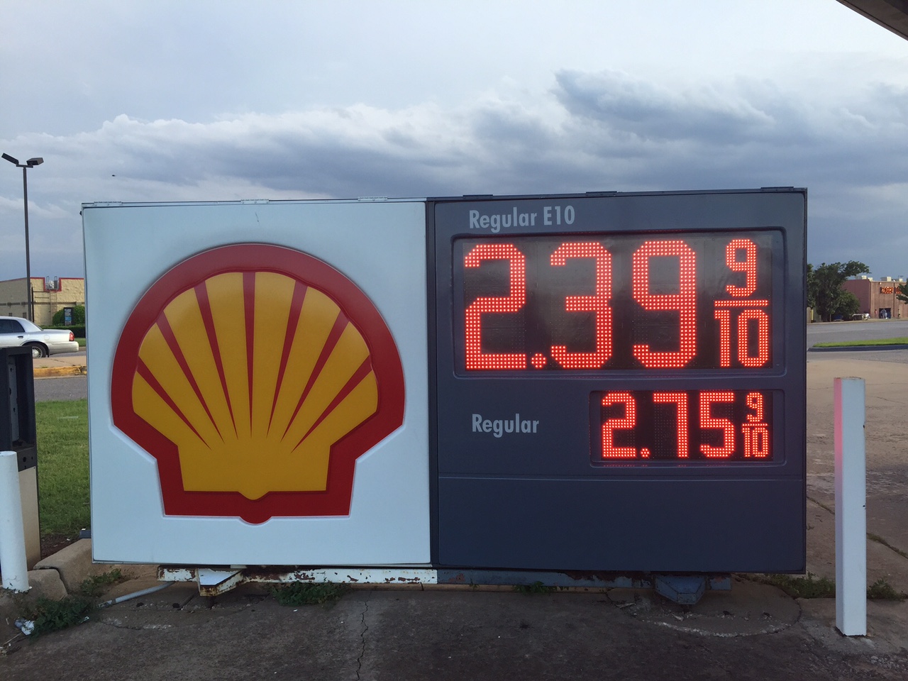 Jaw dropped by the price of gas in OK.