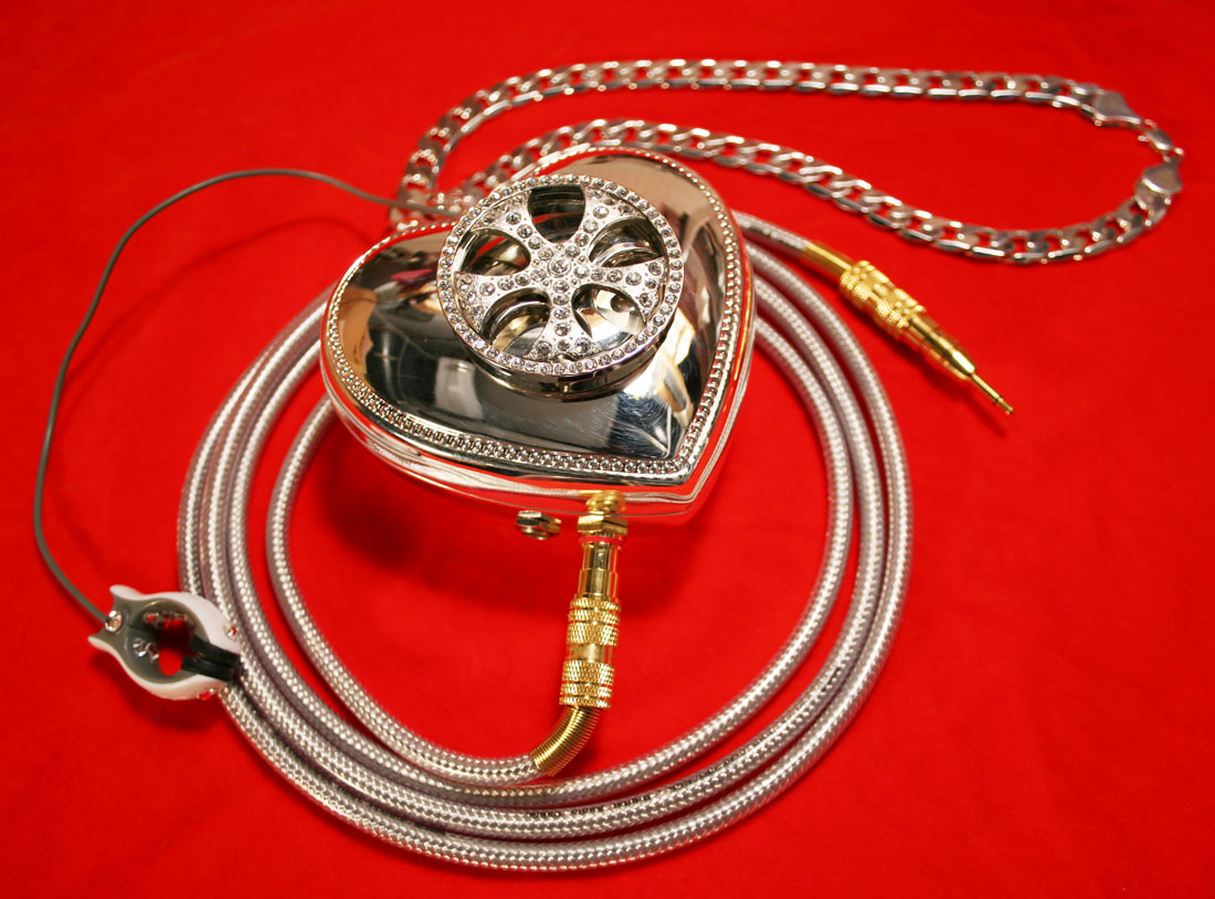 HBBB interface Pendant Pulse oximeter heartrate sensor, LEDs, electronics, RCA cable