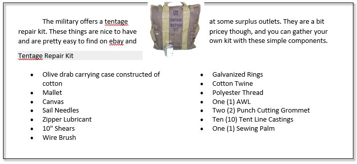 The art of military surplus tent maintenance — U.S. Military Tents