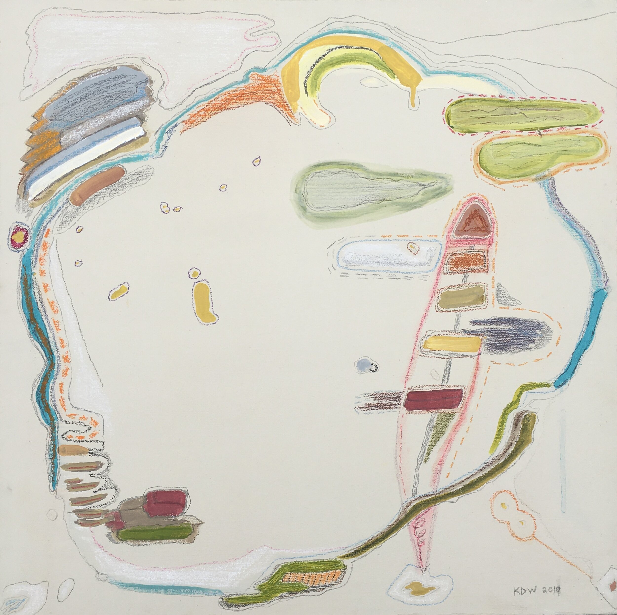 "Going in Circles" Framed $1100.00