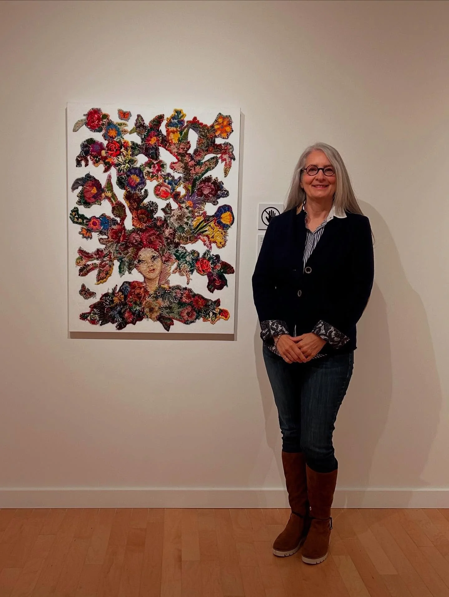 Saturday, September 6th/2025 was the Walk Through at the &ldquo;Elements 67&rdquo; Juried Group Exhibtion at the Woodstock Art Gallery it is with Great Enthusiasm that I was announced to be &ldquo;The Best in Show!&rdquo; #textileart #embroideryartwo
