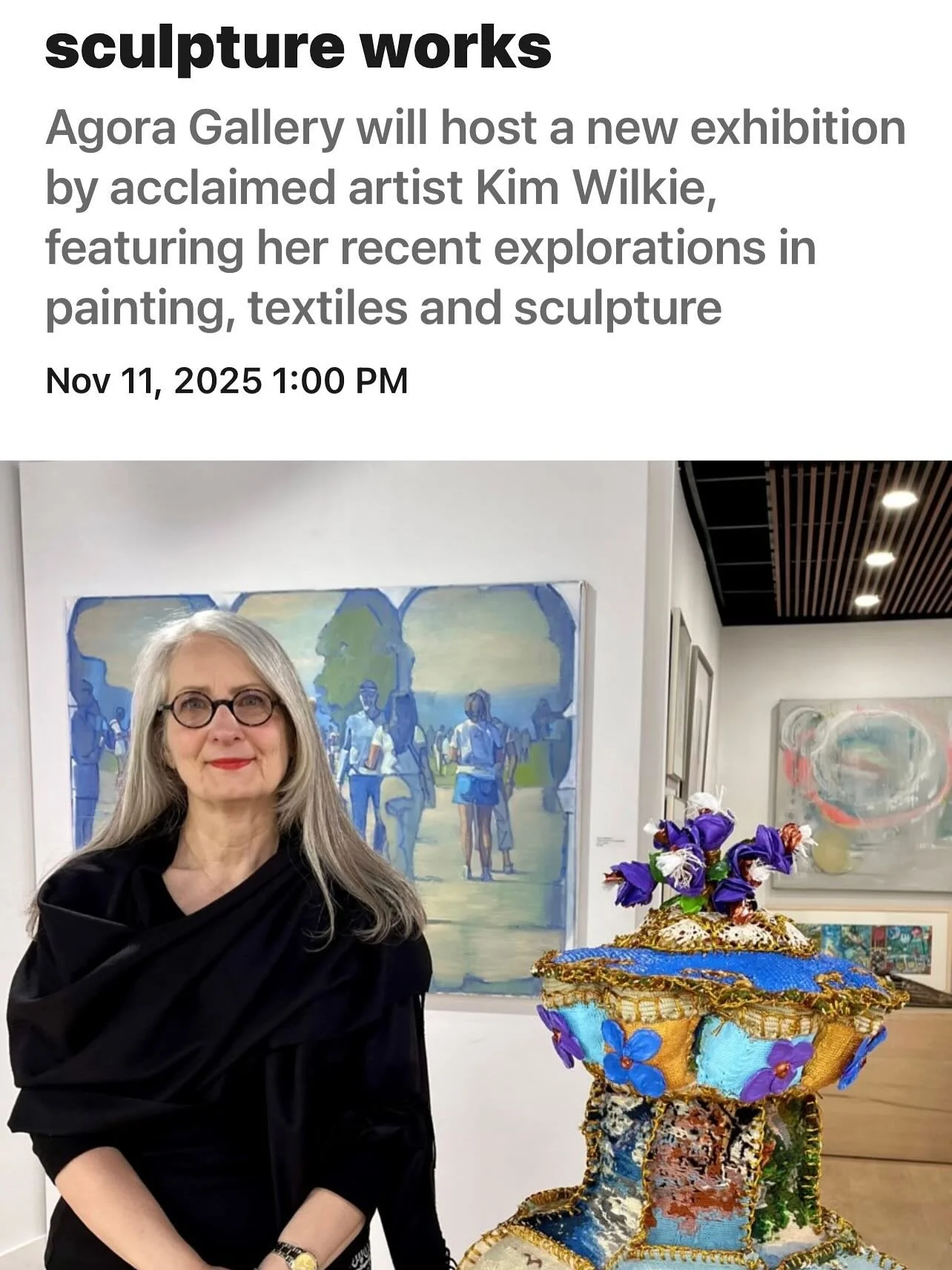 @agoragallerystratford #artlovers #mixedmediapainting #florals #abstracttextiles #abstractpainting #londonont #stratfordont #torontoontario #goderichontario #blythontario #textilesculptures #collageartwork #canadianartists #artexhibition2025