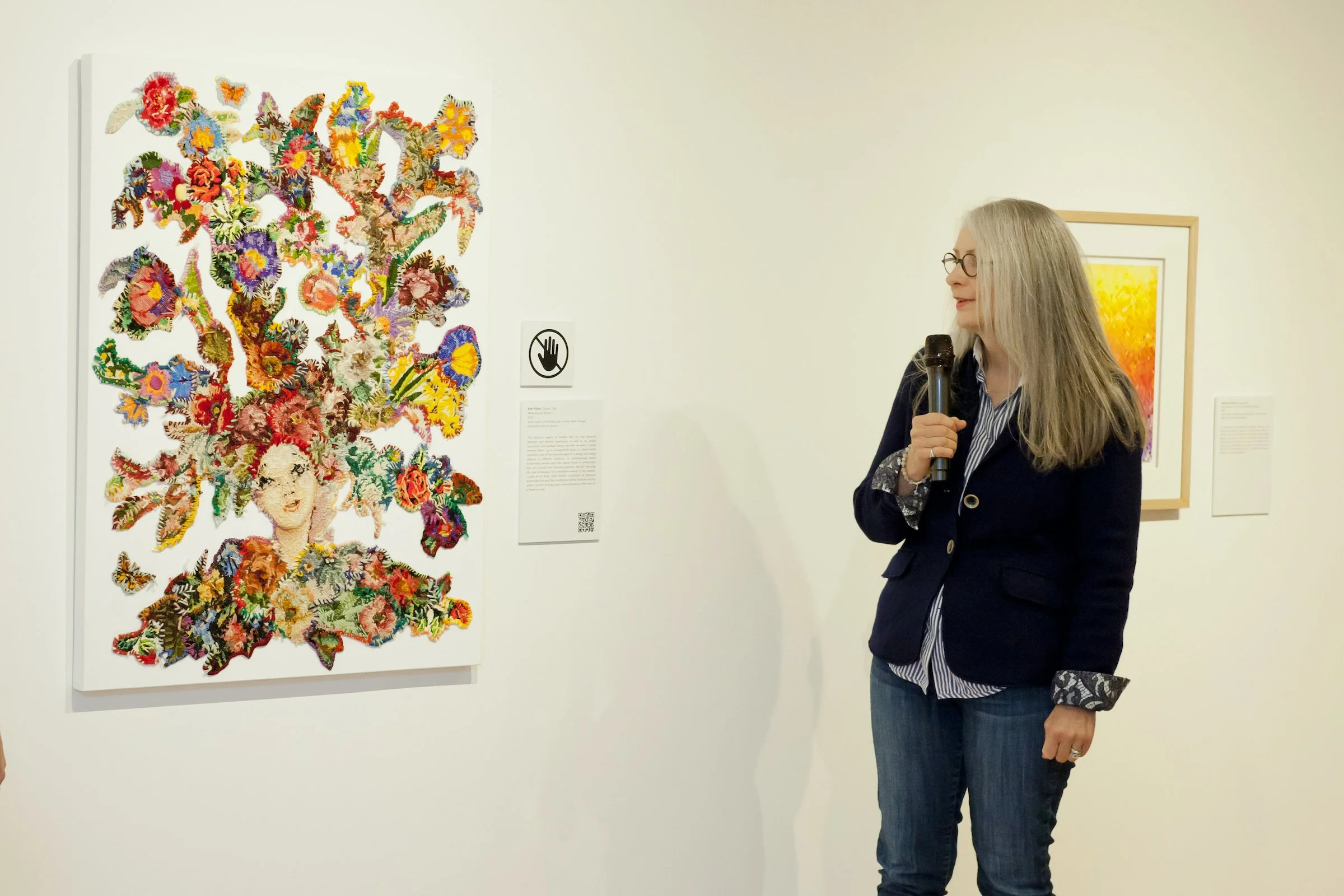Kim Wilkie in Front of Metaphysical Bloom