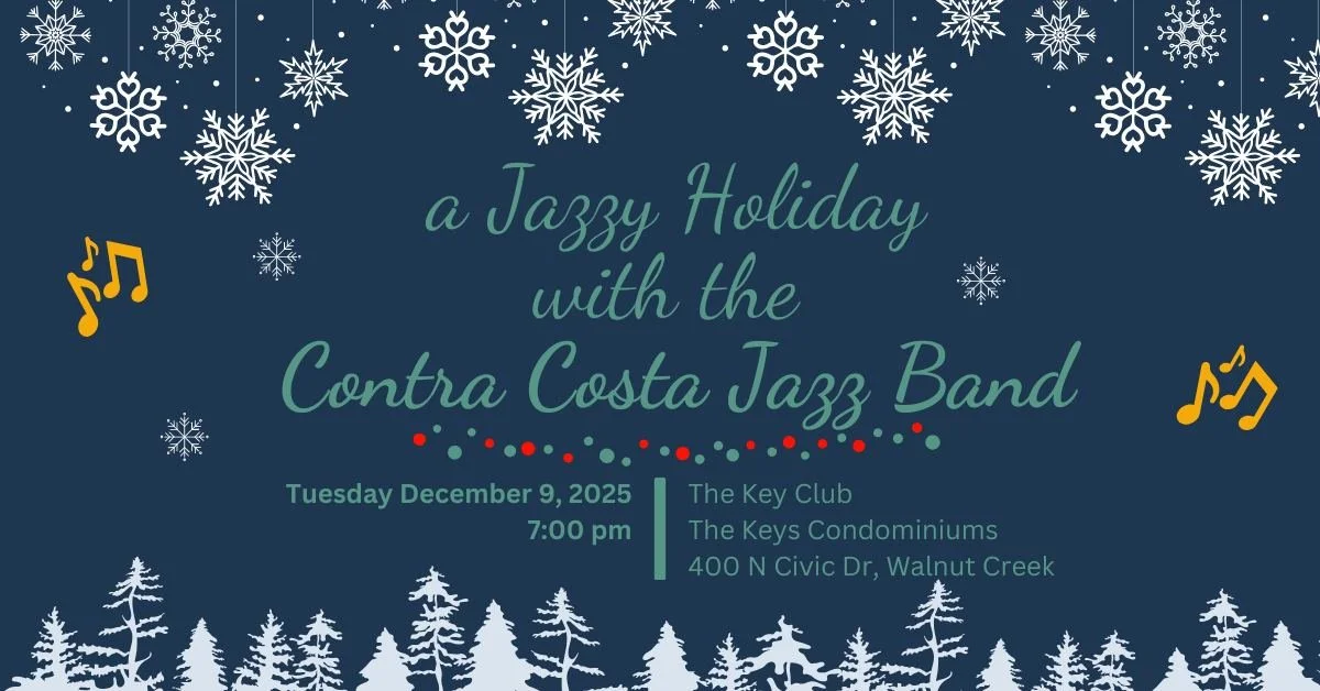 Public Free Event!  Deb with the Contra Costa Jazz Band - The Keys in Walnut Creek