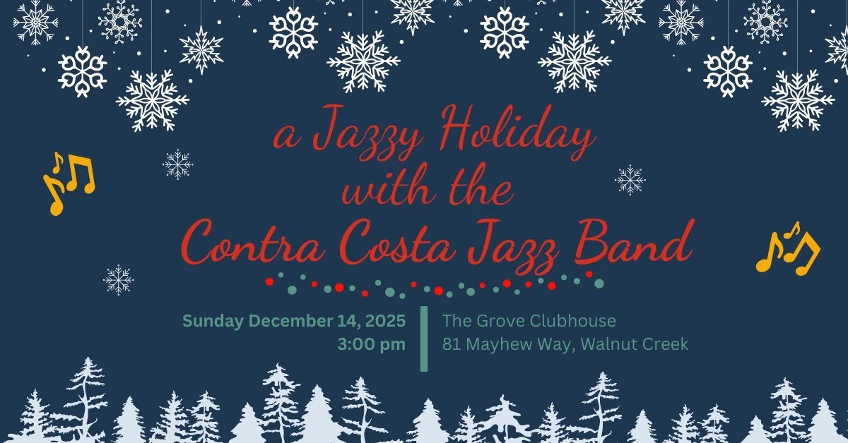 Public Free Event! Deb with the Contra Costa Jazz Band at 