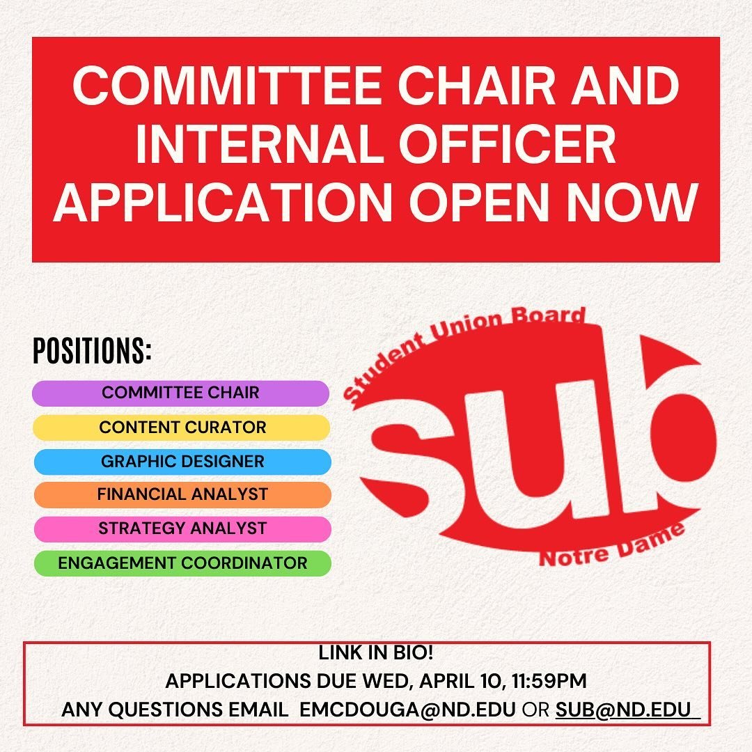 Committee Chair and Internal Officer Applications are due on WEDNESDAY, APRIL 10 at 11:59 PM! Use the link in our bio or the QR code to apply to the best student organization on campus (general member applications coming soon 👀)! 🤩