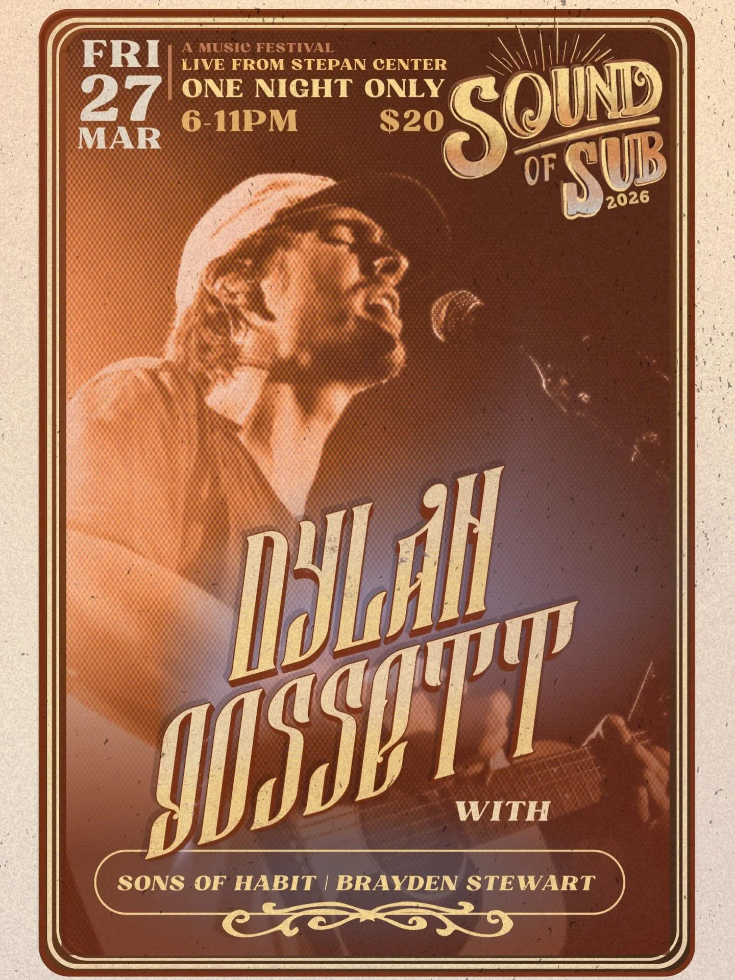 Tickets on sale now for SOUND OF SUB!!! Ticket link in the bio!

See you next Friday at Stepan Center. Doors open at 6pm. More info will be sent to those who purchase tickets.