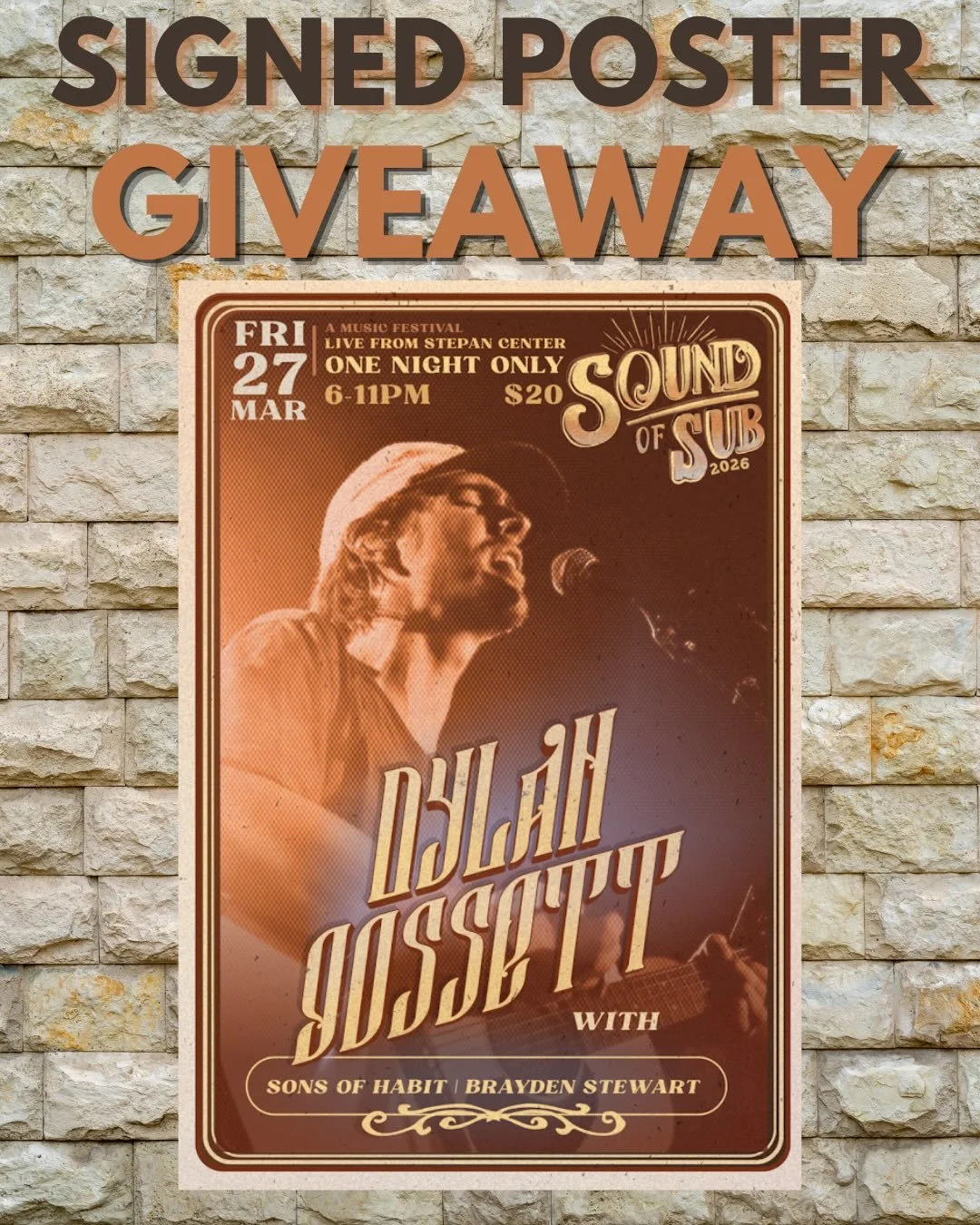 Have you purchased your tickets yet? Do you want a signed poster? Ticket link is in the bio! 

Rules to enter:
&bull; must be following @subnd
&bull; like this post
&bull; leave a comment (tag a friend you want to bring)
&bull; must be a current tri-