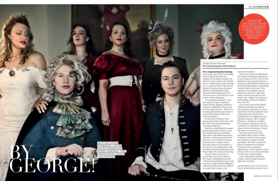 Bridge Magazine S/S 2013By George!Blast from the past: The Young Georgians, Fitzroy Square