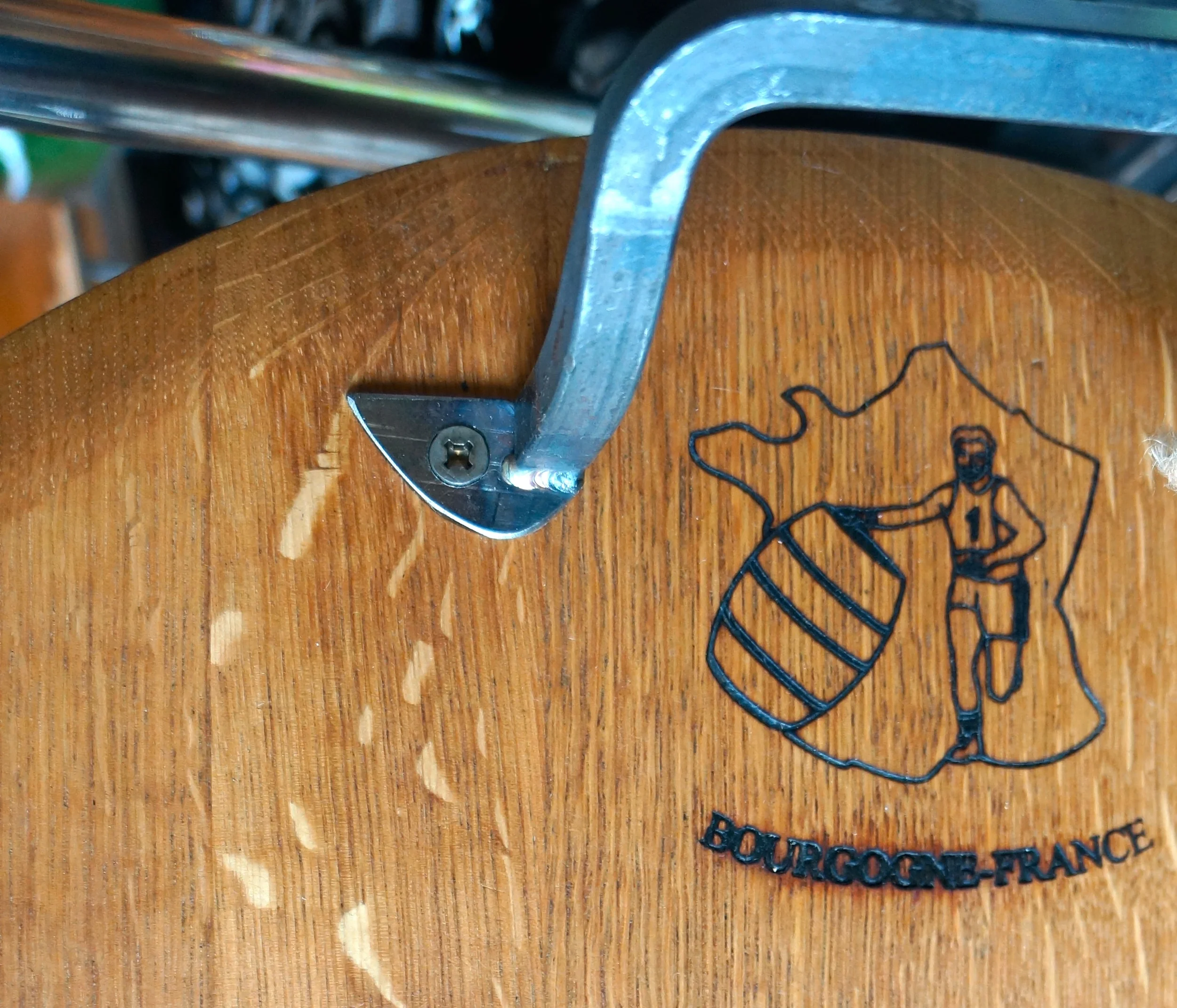 Cutting board made from vintage wine barrel 