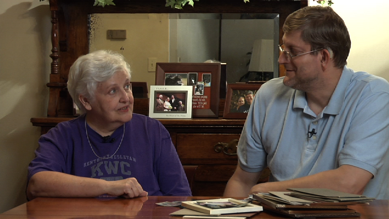 My mother Joanna Moore and myself, when we interviewed her for the film at my childhood home in Adair County, Kentucky.