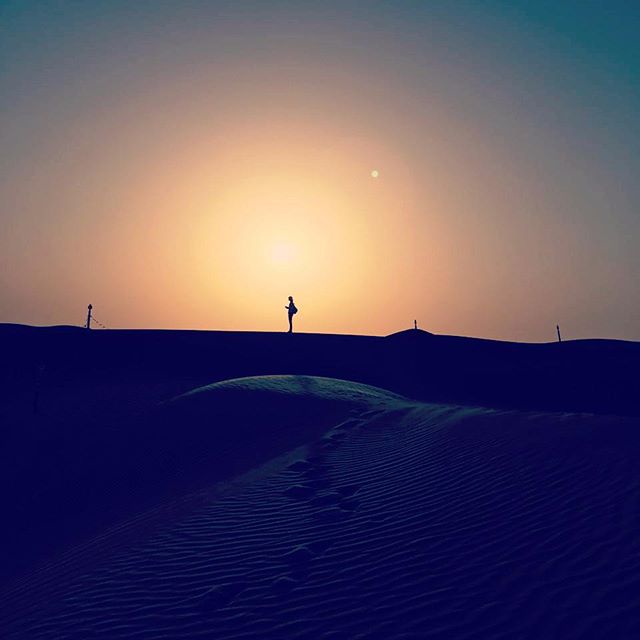 You can't beat a desert sunset
