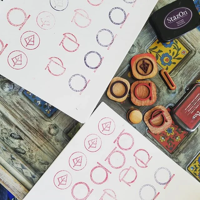 Logo development #stamped .
.
. 
#texture #wip #glowforgemade