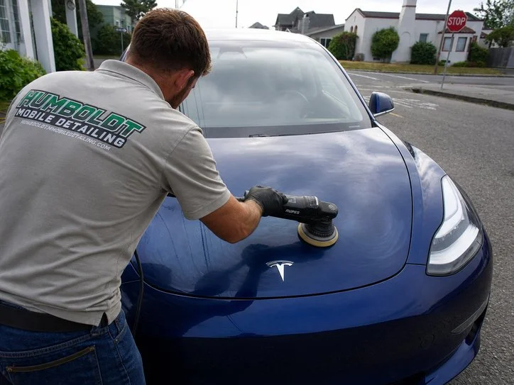 Polishing Tesla And Applying Ceramic Coating