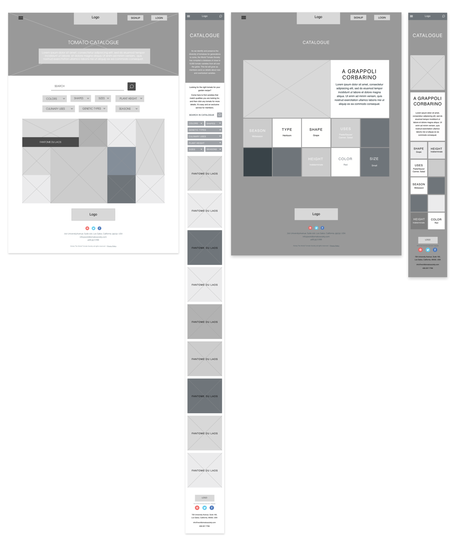 wireframes & prototypes
