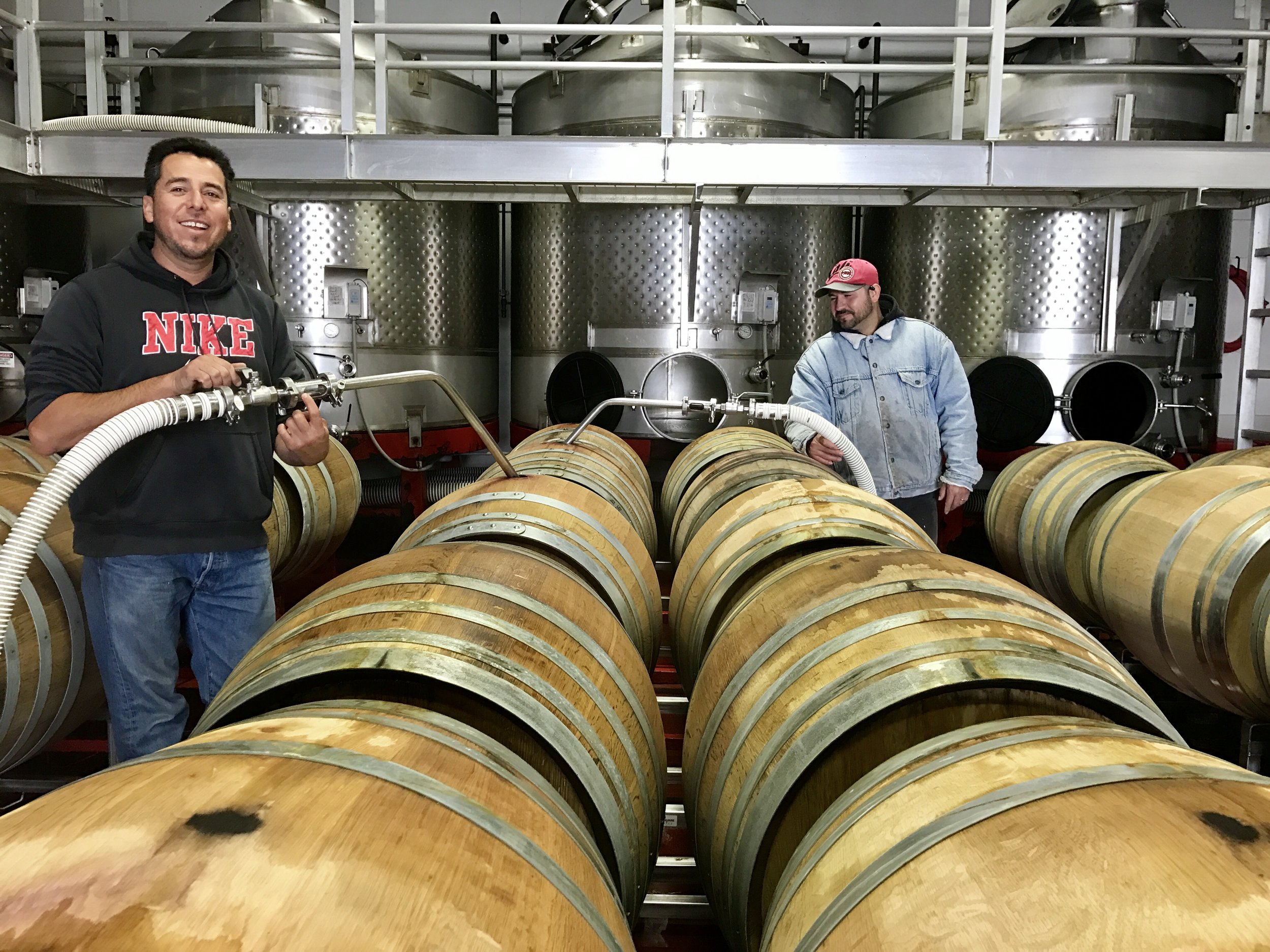 Primary fermentation complete! Time to barrel down.