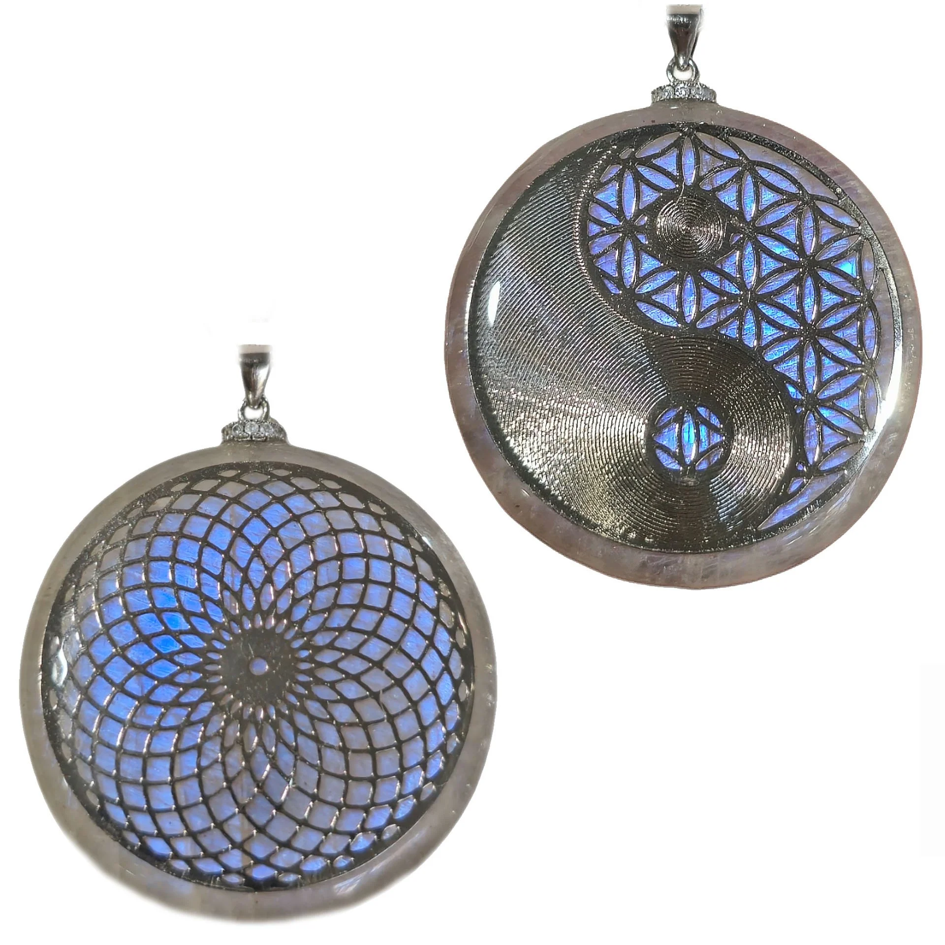 2 SIDED Moonstone Torus + Yin Yang [Eye Am in the Vortex of Balance]