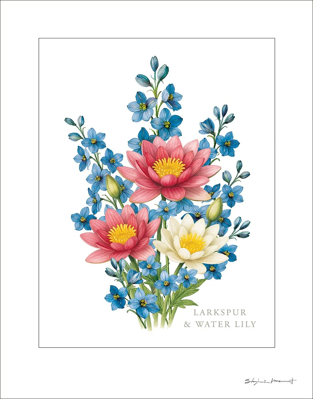 SM2510006 JULY WaterLily&Larkspur 11x14.jpg