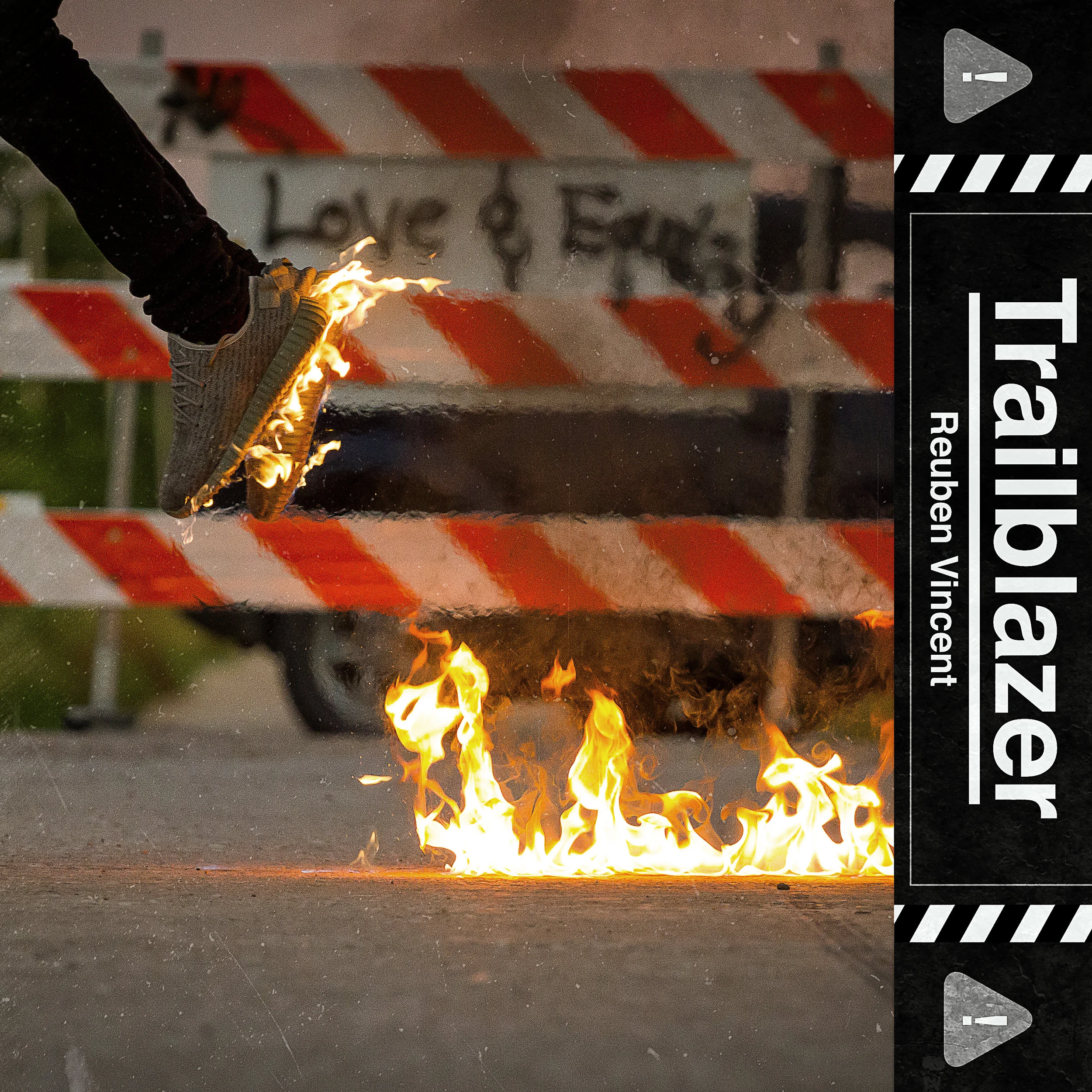   Official cover art for Reuben Vincent's single  "Trailblazer"   