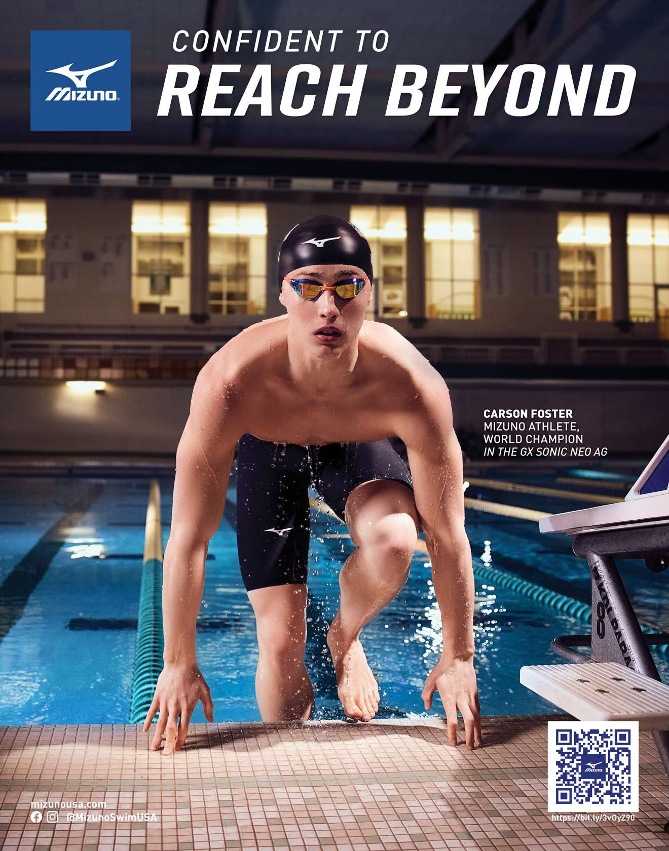 2022 Mizuno GX Sonic Swim Swam Ads