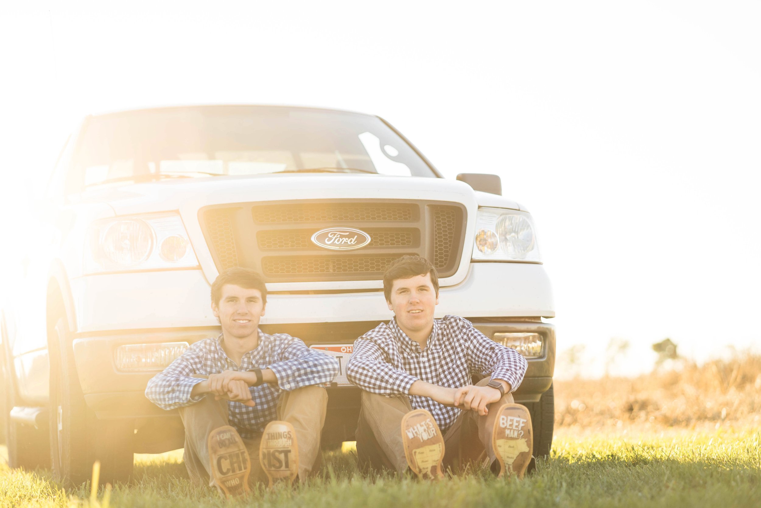 Lady Brio Photography Marysville Ohio Senior Pictures Male Truck Twins.jpg