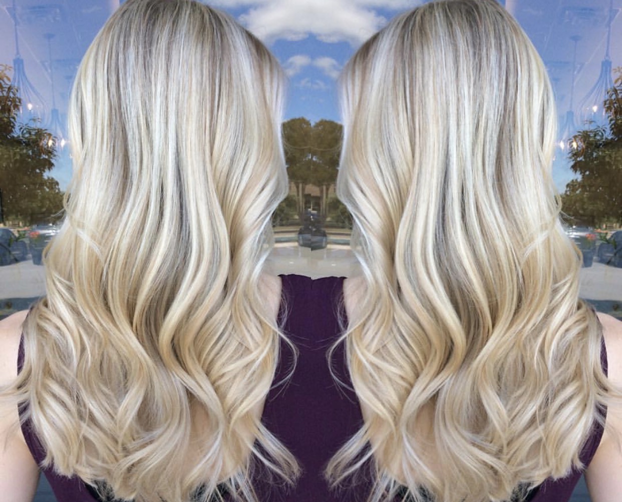 10. "Pearl Blonde Platinum Highlights" - wide 2