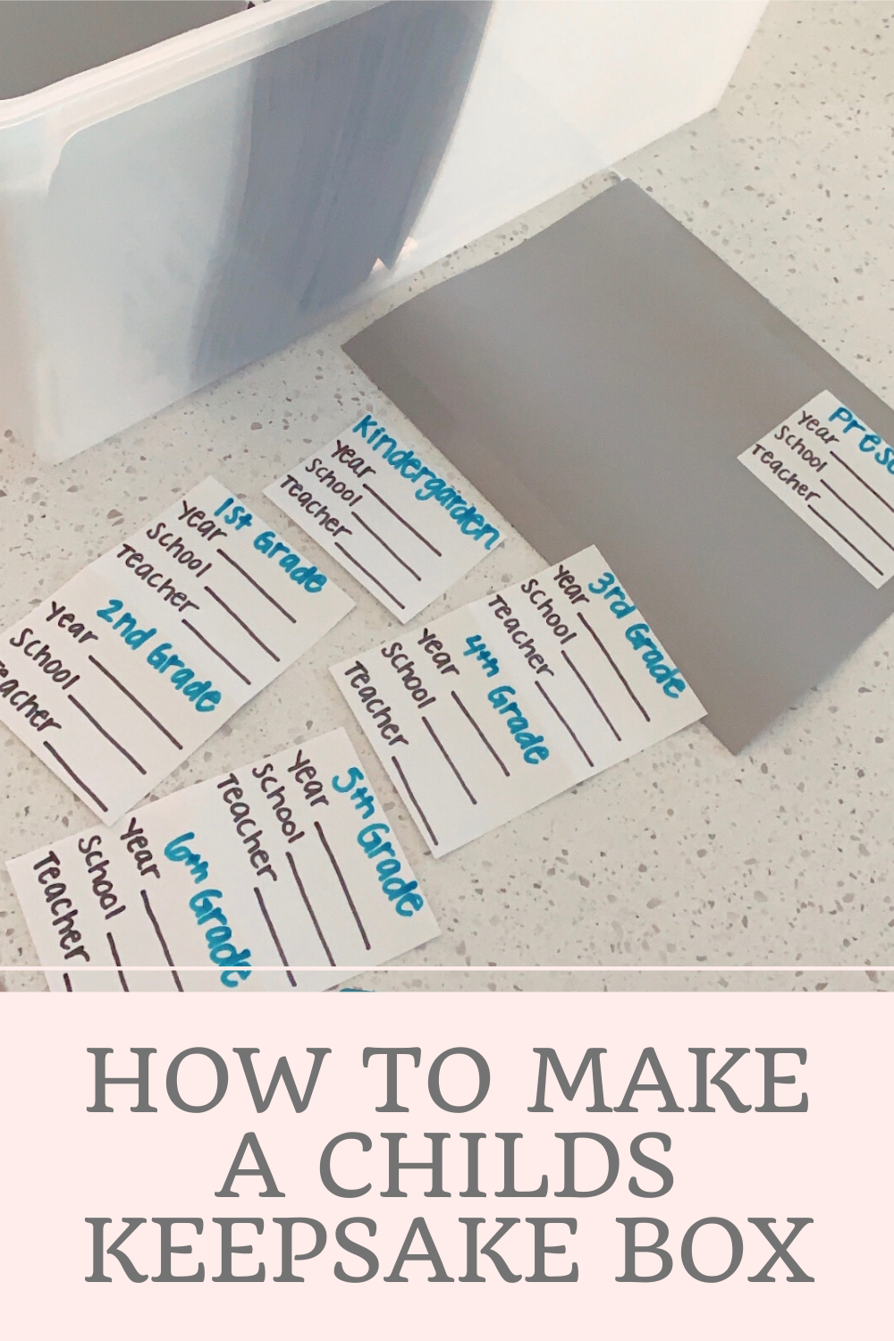 How to make a keepsake box for your child!