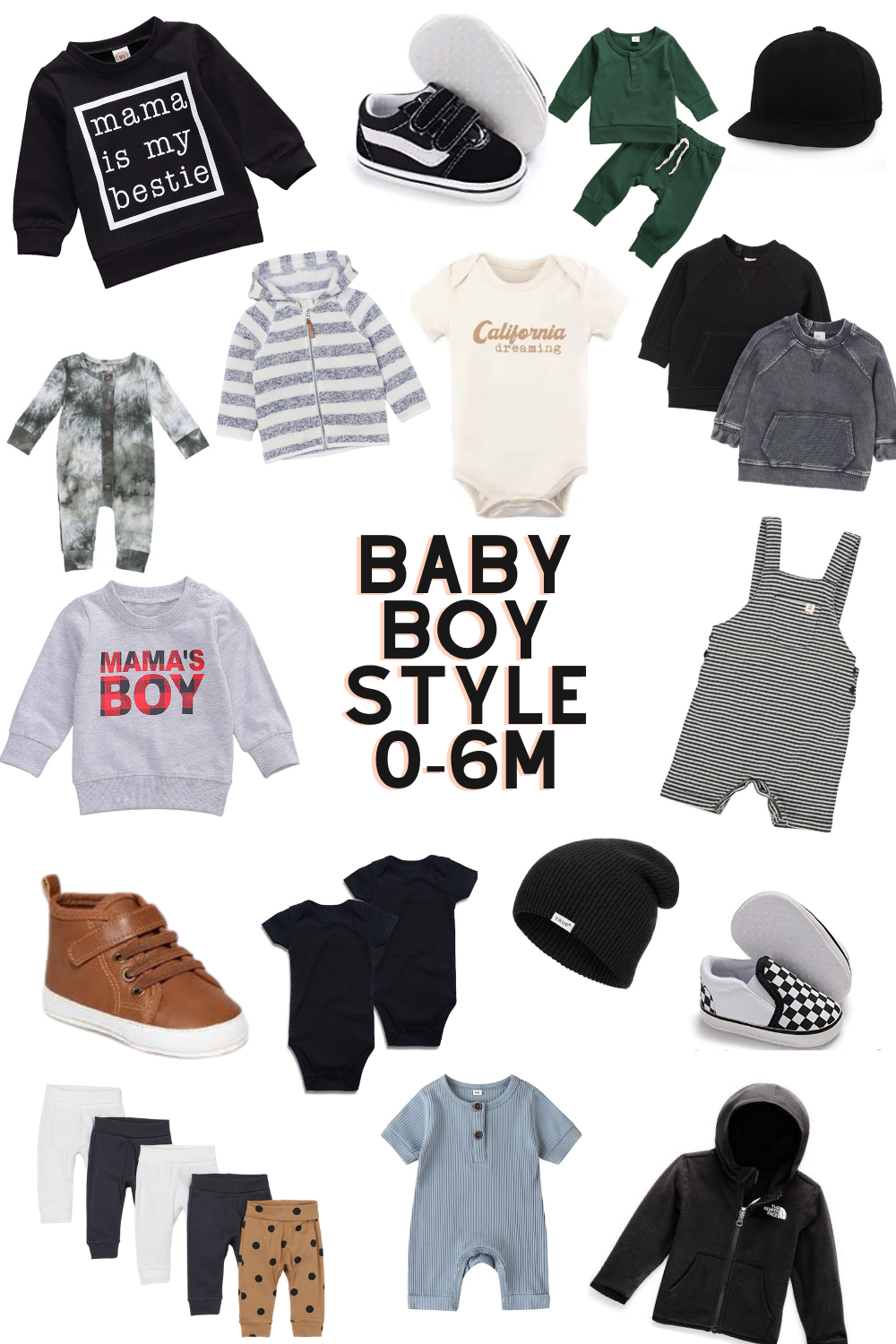 Monogrammed Baby Boy Outfit- Navy Blue – Junie Grace