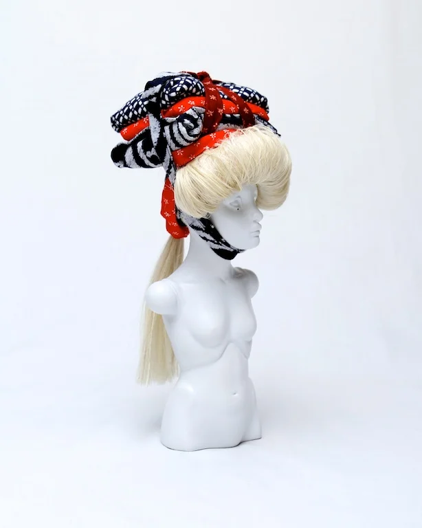 NFS 2014- resin, fabric and mixed media 8x3x3"~ 5 unique resin busts created for my solo show 'Porcelain soldiers' at Compound gallery in PDX
