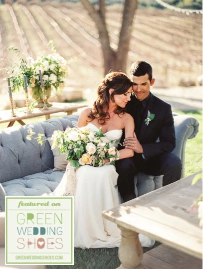 Green Wedding Shoes: Romantic Wine Country Inspiration