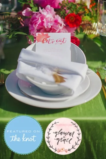 The Knot & Glamour and Grace: Bright Modern Styled Shoot