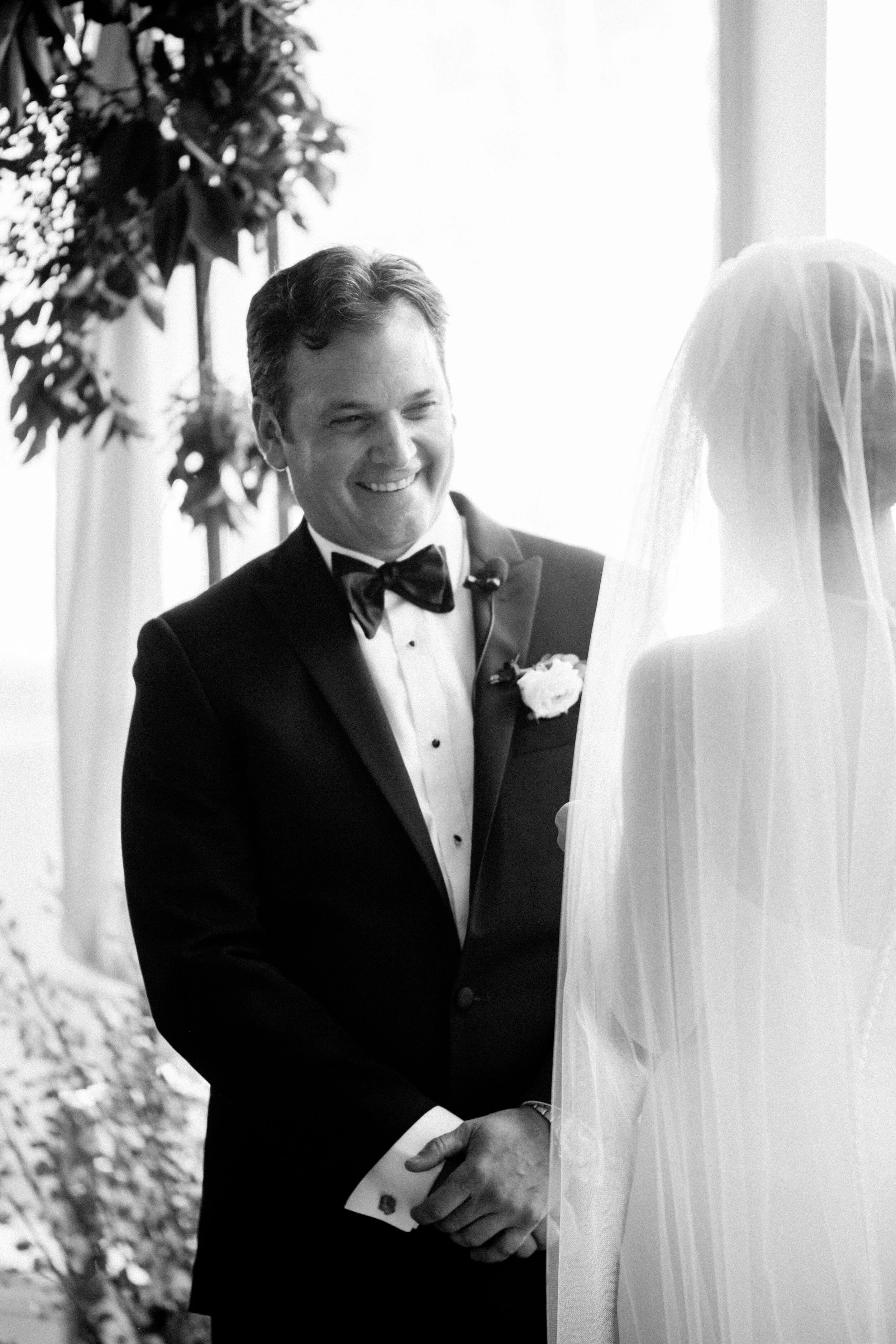 groom smiles bride wedding ceremony san francisco