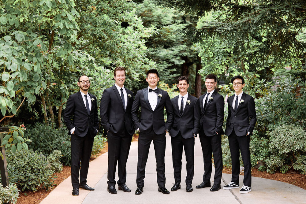 groom groomsmen redwoods big sur